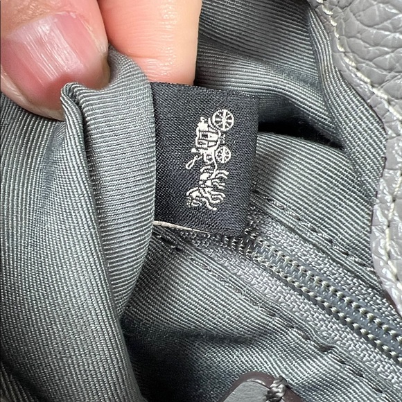 Coach F28997 Lexy Pebble Leather Shoulder Bag - Grey Birch EUC - Picture 14 of 14